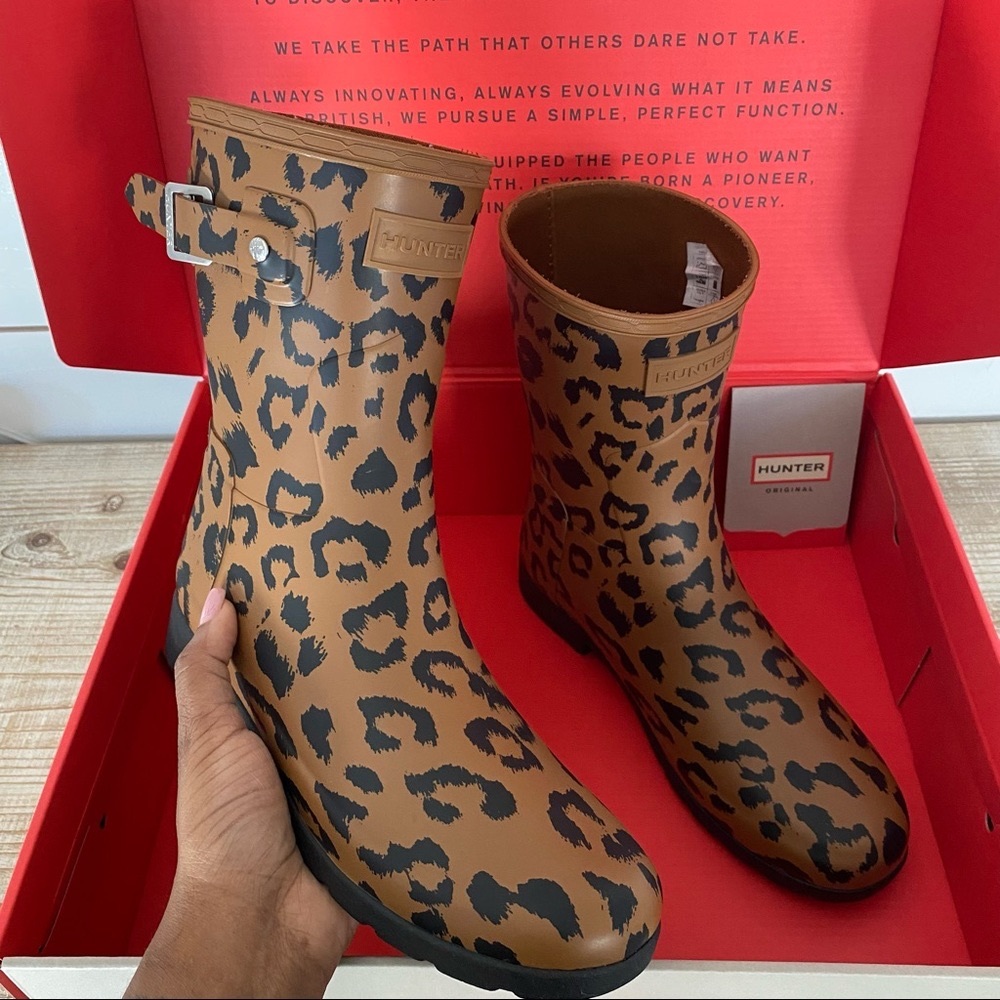 ❌SOLD❌Hunter Original Leopard Rainboots